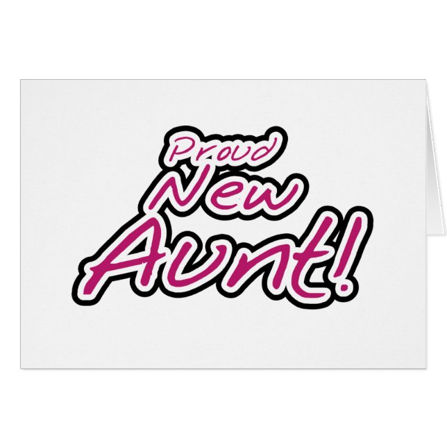 Proud New Aunt tshirts and Gifts (Front Horizontal)