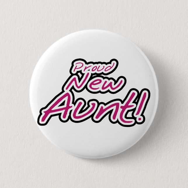 Proud New Aunt tshirts and Gifts 6 Cm Round Badge (Front)