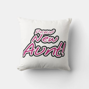 Proud New Aunt Tshirts and Gifts Cushion