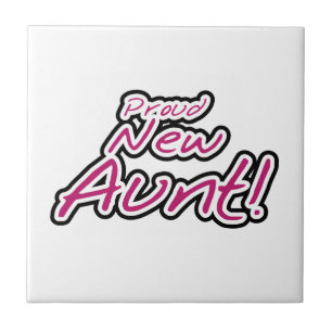 Proud New Aunt Tshirts and Gifts Tile