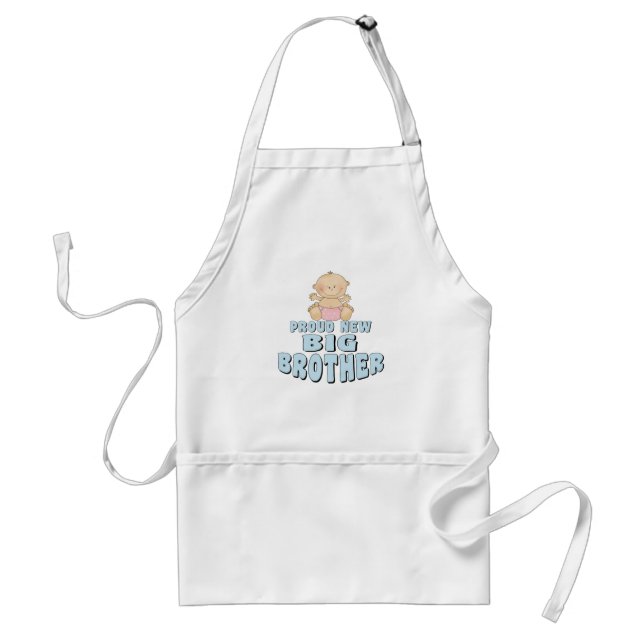 Proud New Big Brother Girl Standard Apron (Front)
