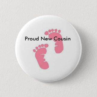 Proud New Cousin 6 Cm Round Badge