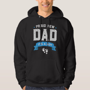 Proud New Dad Its A Boy Cute Father's Day Hoodie