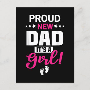 Proud New Dad It's A Girl Enclosure Card
