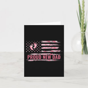Proud New Dad Men New Girl Ba Card