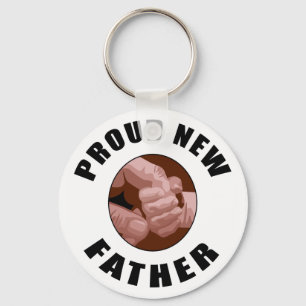 Proud New Father Gift Key Ring