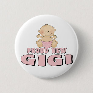 PROUD NEW Gigi T-Shirt 6 Cm Round Badge
