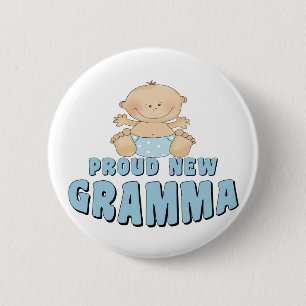 PROUD NEW Grammy T-Shirt 6 Cm Round Badge
