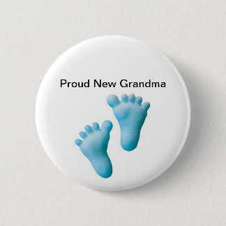 Proud New Grandma 6 Cm Round Badge
