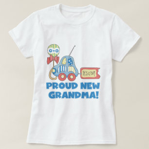 Proud New Grandma-It's a Boy Tshirts and Gifts