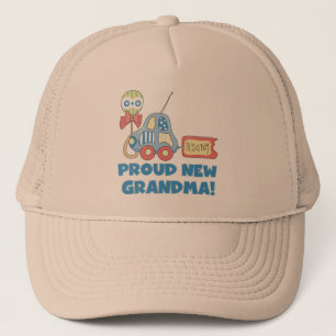 Proud New Grandma-It's a Boy Tshirts and Gifts Trucker Hat