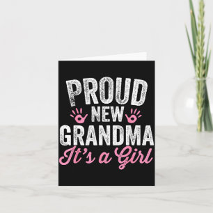 Proud New Grandma It's A Girl Mother Soon To Be Mo Card