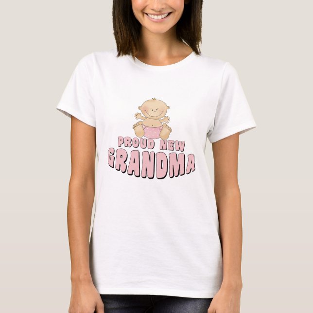 PROUD NEW Grandma T-Shirt (Front)