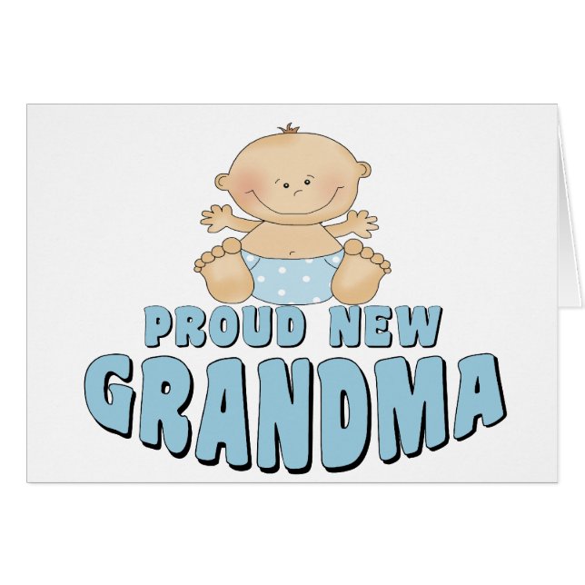 PROUD NEW Grandma T-Shirt (Front Horizontal)