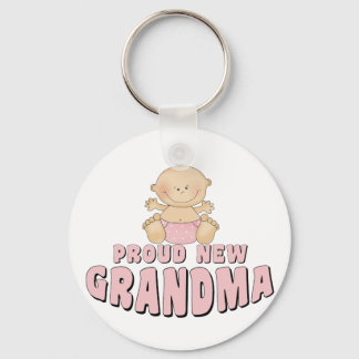 PROUD NEW Grandma T-Shirt Key Ring