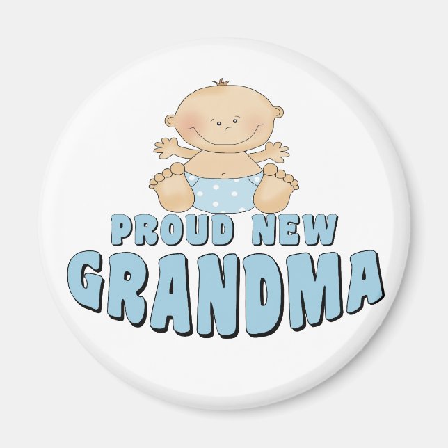 PROUD NEW Grandma T-Shirt Magnet (Front)