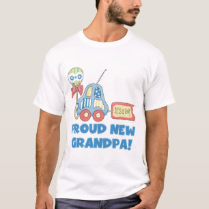 Proud New Grandpa It's a Boy TShirts and Gifts