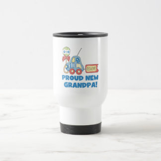 Proud New Grandpa It's a Boy TShirts and Gifts Travel Mug
