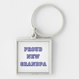 Proud New Grandpa University Text Gifts Key Ring