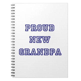 Proud New Grandpa University Text Gifts Notebook