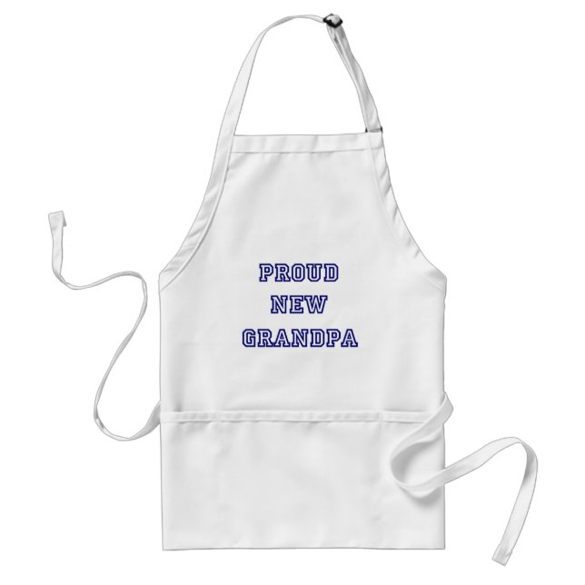 Proud New Grandpa-University Text Tshirts Standard Apron (Front)