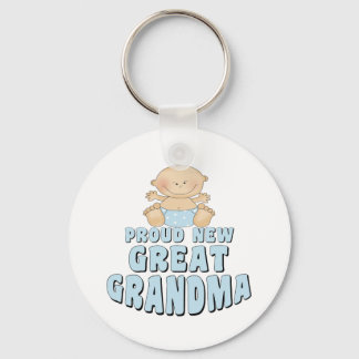 PROUD NEW Great Grandma T-Shirt Key Ring