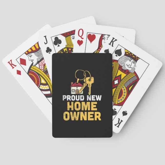 Proud New Home Owner Playing Cards (Back)
