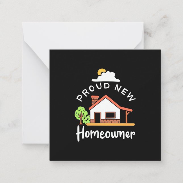 Proud New Homeowner Card (Front)