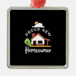 Proud New Homeowner Metal Tree Decoration