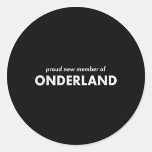 Proud New Member Of Onederland Weight Loss Achieve Classic Round Sticker