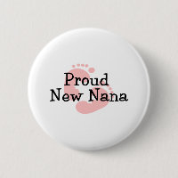 Proud New Nana Baby Girl Footprints