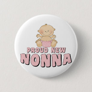 PROUD NEW Nonna T-Shirt 6 Cm Round Badge