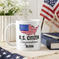 Proud New U.S. Citizen – American Map 