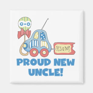 Proud New Uncle It's a Boy Tshirts and Gifts Magnet