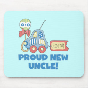 Proud New Uncle It's a Boy Tshirts and Gifts Mouse Mat