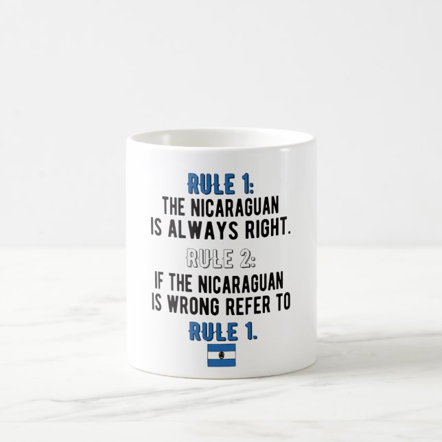 Proud Nicaraguan Roots Nicaragua Flag Nicaraguan Coffee Mug (Center)