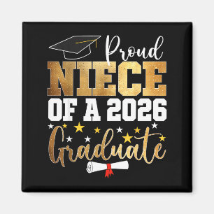Proud niece of a 2026 graduate niece graduation magnet