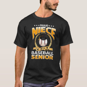 Proud Niece Of A Baseball Senior 2023 Graduation T-Shirt