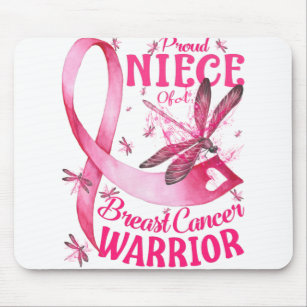 Proud Niece Of A Breast Cancer Warrior Awareness Mouse Mat