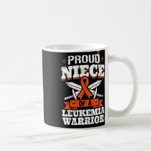 Proud Niece Of A Leukaemia Warrior Awareness Blood Coffee Mug