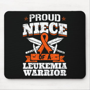 Proud Niece Of A Leukaemia Warrior Awareness Blood Mouse Mat
