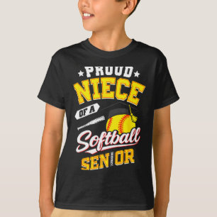 Proud niece of a softball senior class 2027 T-Shirt