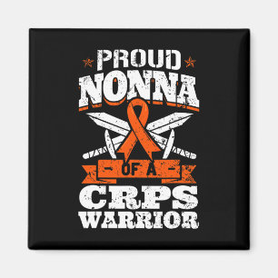 Proud Nonna Of A CRPS Warrior RSD Awareness Ribbon Magnet