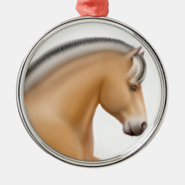 Proud Norwegian Fjord Horse Ornament (Front)