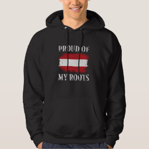 Proud Of My Austrian Roots Austrian Flag Austria Hoodie