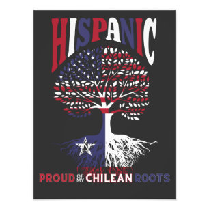 Proud of my Chilean roots Hispanic Heritage Month Photo Print