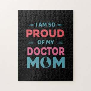 Proud Of My Doctor Mom Jigsaw Puzzle