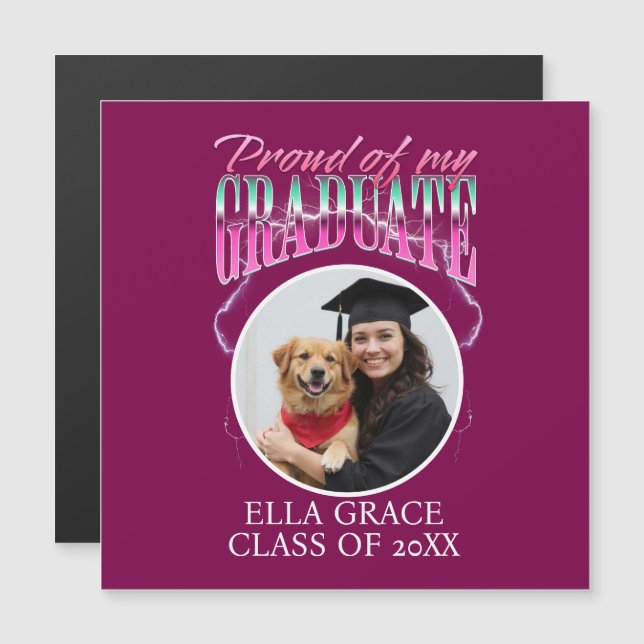 Proud of my Graduate Custom Pic Chrome Lightning (Front/Back)