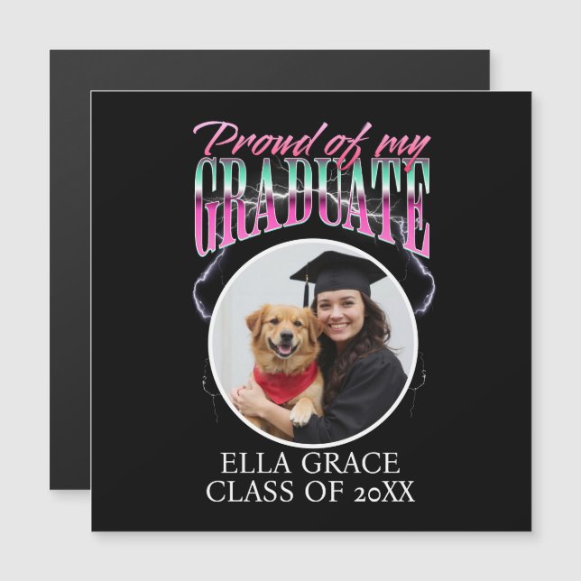 Proud of my Graduate Custom Pic Chrome Lightning (Front/Back)