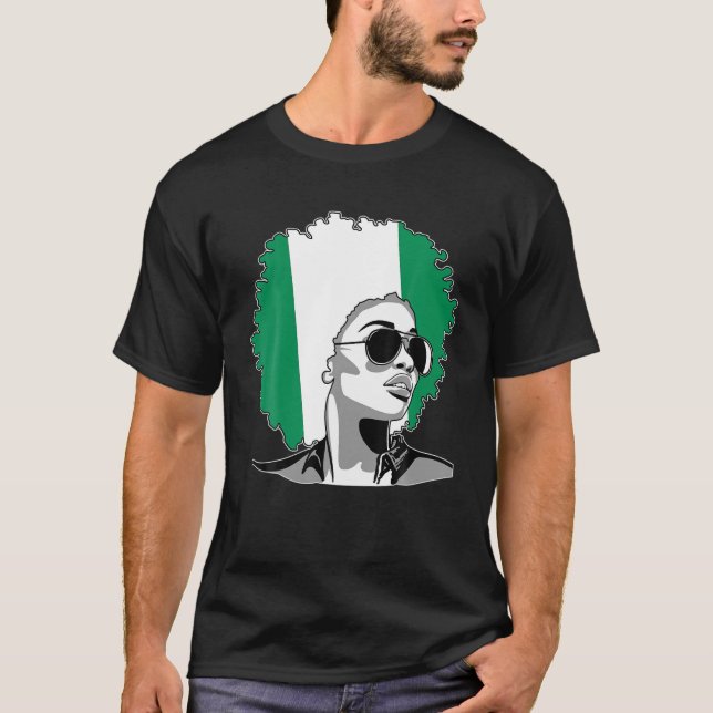 Proud Of My Nigerian Roots Nigeria BHM BLM Pride A T-Shirt (Front)